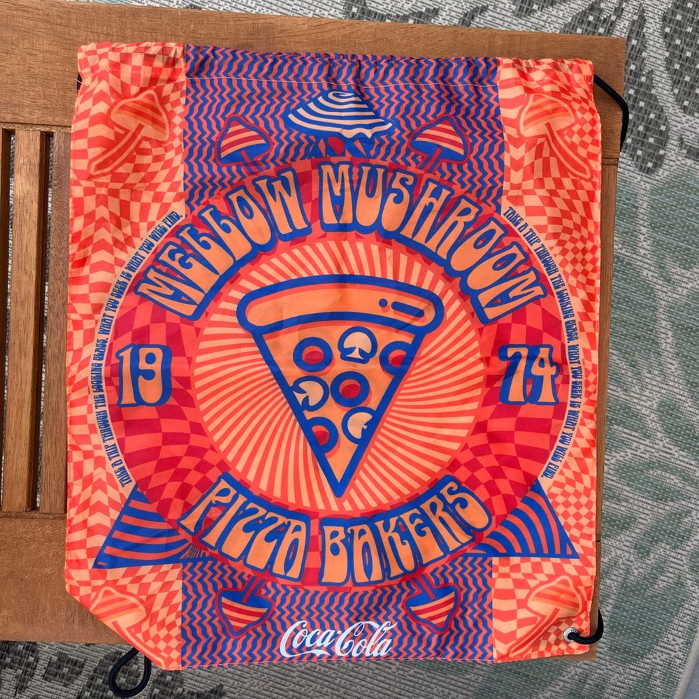 Mellow Mushroom Drawstring Bag
